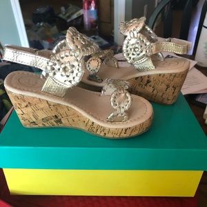 Girls Jack Rogers wedges.Size 10. Brand new.